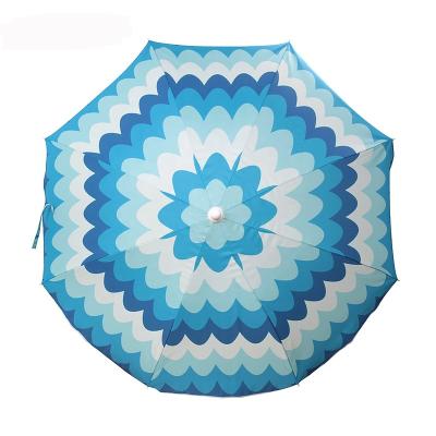 China Lovely Stripe Pattern Beach Oxford Umbrella Modern Outdoor Park Terrace Large Tianyue Umbrella for sale