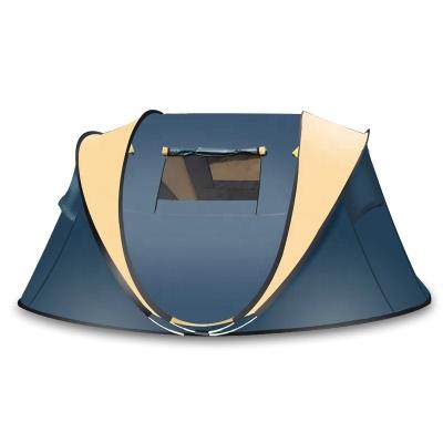 China Boat Tent 5-8 Person 2 Window 1 Room Family Luxury Large Diagonal Tying Type OEM Customized Outdoor Fabric Tents Camping for sale