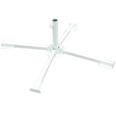 China New type outdoor furniture white plastic cross base for outdoor decking sunshade for sale