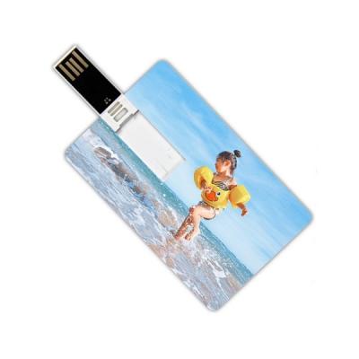 China Plastic Full Color Business Card USB Popular Gift Advertising 8GB Pendrive 16GB Plastic Credit Card USB Flash Drive for sale