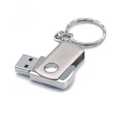 China Hottest Bulk Gift Advertising-Wholesale Promotional Gifts Mini Swivel Usb Flash Drive With Key Chain USB 2.0 Metal Swivel Stick 3.0 4gb 8gb 16gb 32gb With Key Chain for sale