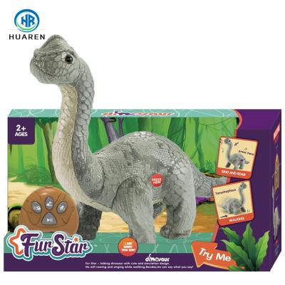 China Other Electronic Toys Repeat What You Say Long Neck Electronic RC Walking Soft Holding Stuffed Plush Dinosaur Toys for sale