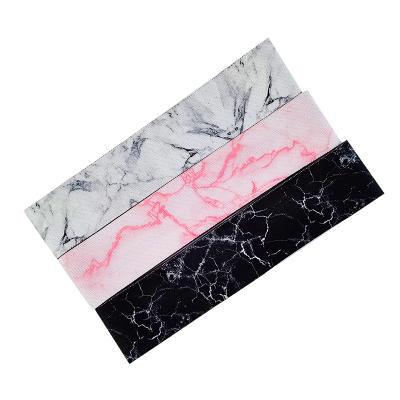 China No Breaking LOKI Custom Marble Pattern Gym Hip Exercise Cloth Resistance Bands Set for sale