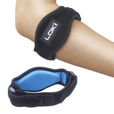 China Loki Factory Adult Directly Supply Tennis Elbow Brace With Compression Pad for sale