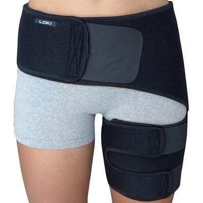 China 2020 Universal LOKI Adjustable Thigh Brace Compression Wrap Groin Hip Support Brace for sale