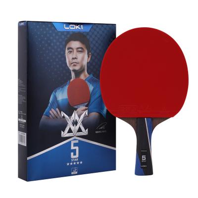 China LOKI Carbon Fiber Daily Sports Table Tennis Racket Five Star High Quality Carbon for sale