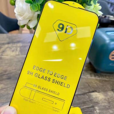 China Easy Install 9H Shockproof High Clear Tempered Glass 9D Glue Full Screen Protector Flim For Iphone/Samsung for sale