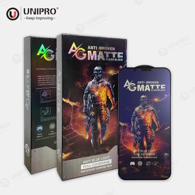 China Anti-scratch AG Anti-fingerprint Silicone Airbag Matt Gaming Tempered Glass Screen Anti-blue Protective Film For Iphone 13 12 11 pro Max Xr Xs Max 7 8 plus for sale