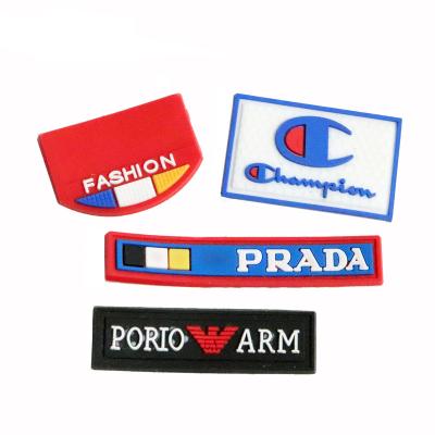 China Sustainable 3d Custom Logo Soft PVC Label Rubber Brand Patch for sale