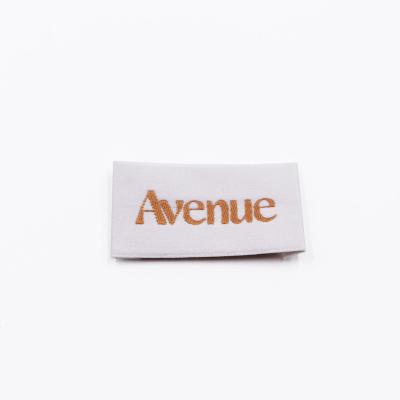 China Viable Manufacturer High Density Woven Label For Apparel Swimwear Bikini Dress Shirts Label Labels With Custom Brand LOGO for sale