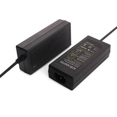 China ABS Plastic Power Adapter Input AC 100V To Output DC 240V 50/60Hz 60W 12V 5A With EU US AU Plug Cord CE RoHS FCC Certification Adapter UK for sale