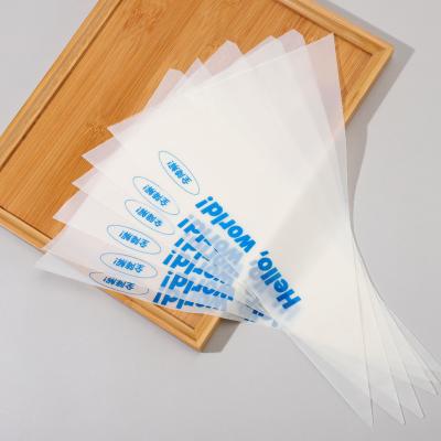 China Disposable Food Grade Material Thickened Biodegradable Plastic Pastry Bags for sale