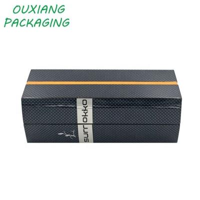 China New Design Hot Selling Exclusive Handmade Carbon Fiber Luxury Wooden Pen Gift Box for sale