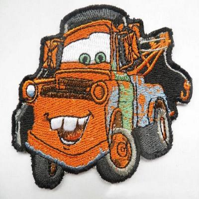 China Sustainable Popular Cute Cartoon Car Patch Embroidery For Kids Clothing for sale