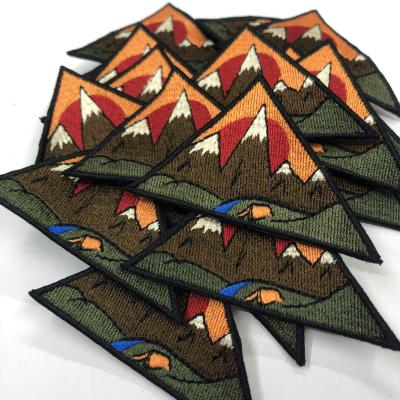 China Viable Custom Design Iron On Embroidered Patch For Apparel for sale