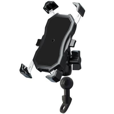 China 4 Claw Adjustable Universal Phone Holder For Motorcycle Bike Scooter ATV Mirror for sale