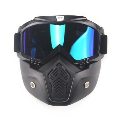 China Hot Selling Unisex Motorcycle Helmet Motorcycle Goggles With Mask for sale