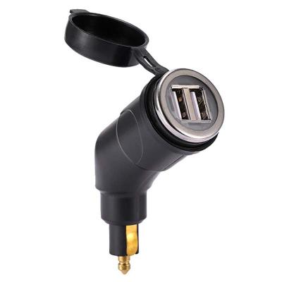 China Dual USB Motorcycle Rainproof Charger Dual USB Socket New For BMW 12 to 24v Two-wheeler for sale