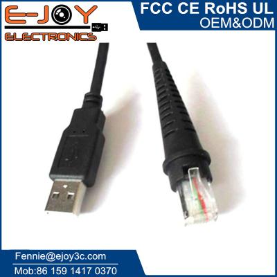 China 6.6FT Copper USB to RJ50 Barcode Scanner Cable for sale