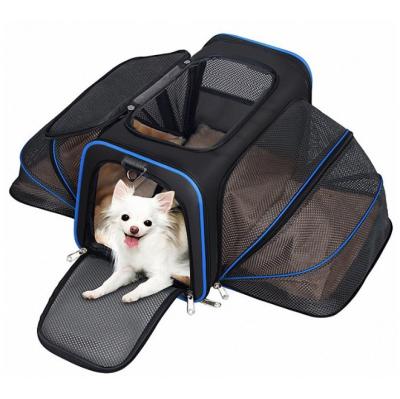 China Wholesale Custom Viable Manufacturer Airline Travel Pet Car Seat Carrier Portable Breathable Washable Bag for Cats and Dogs for sale