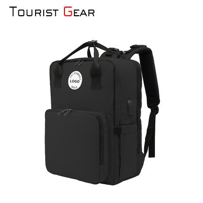 China With USB Diaper Bag Backpack Travel Backpack Maternity Baby Diaper Change Bags Large Capacity With USB Port for sale