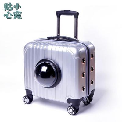 China Wholesale Nylon Luxury Pet Bag Luggage Trolley Bag Carry Dog or Cat Luggage Bag for sale