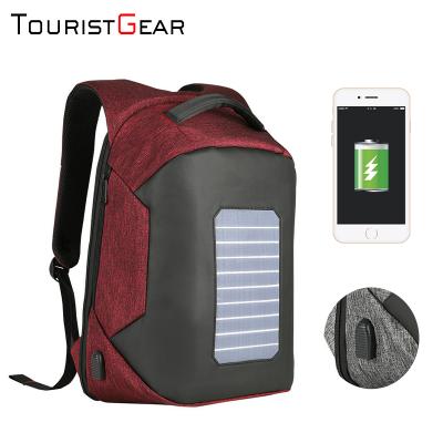 China 2020 New Solar Panel Backpack Light Weight Power Solar Backpack Top USB Port Solar Travel Bag Backpack for sale