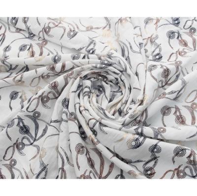 China 100% AA Woven Single Stretch Polyester Crepe CEY Printing Fabric CEY Airflow Fabric With Foil Printing CEY Fabric for sale