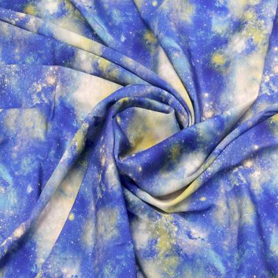 China Anti-static hot elegent floral silk chiffon printed satin 50D polyester imitation flower stretch satin fabric beautiful for blouse for sale