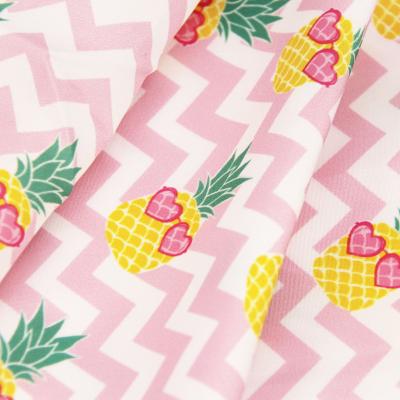 China Custom Color Waterproof Cheap 100% Polyester Printed Microfiber Peach Skin Cloth Peach Cloth Fabric Skin For Beach Shorts Pants Swimming for sale