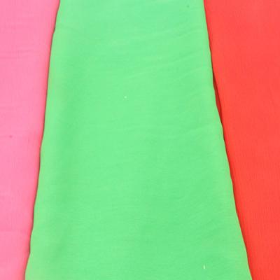 China New fashion Shrink-resistant 100% along fiber crepe chiffon fabric for dress quality ladies apparel fabrics for sale