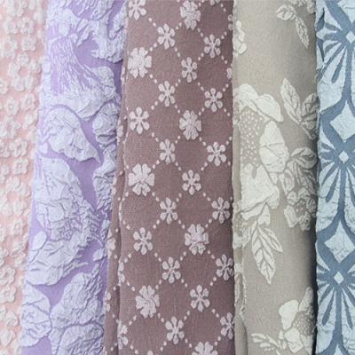 China Tear-Resistant Polyester Fashion Fabric 100% Polyester Jacquard Dyeing Style Polyester Fabric for sale