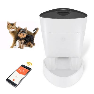 China Automatic Smart Timer Programmed 4L Pet Driver WiFi App Control Pet Feeder Food Dispenser for Dog Cat Pet Bowls Feeders for sale