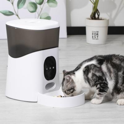 China Factory Supplier Pet Feeder Automatic Pet Bowl Plastic Pet Feeder for Smart Wireless Control Tuya Puppy Kitty Life WiFi Pet Feeder for sale