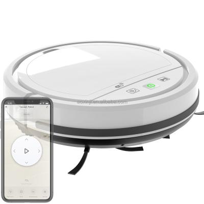 China High Suction Hotel 2500PA Wireless WiFi Floor Connected Robot Vacuum Dust Cleaner Cleaner For Home Office Hotel Low-pile Carpet for sale