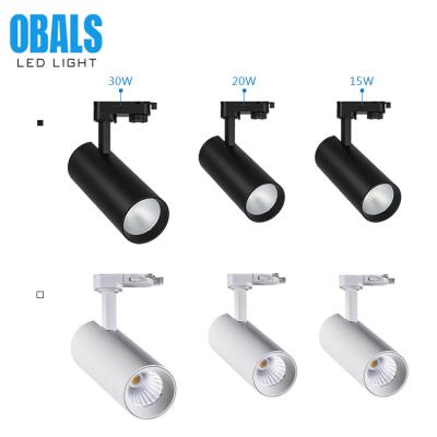 China OBALS modern COB industrial high quality aluminum magnetic rail installation IP20 15W 20W 30W led track light for sale