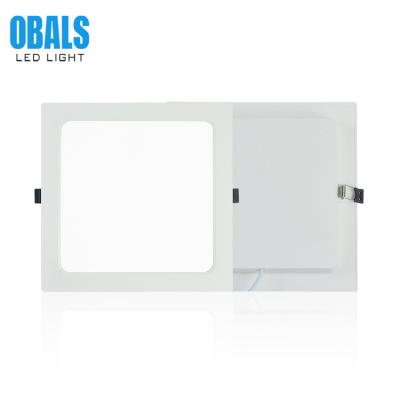 China OBALS Hiqh Quality Industrial Ceiling Led Panel Included Panel Light New Thin Round Aluminum 12 W Frameless Led Led Panel Lights Mounted for sale