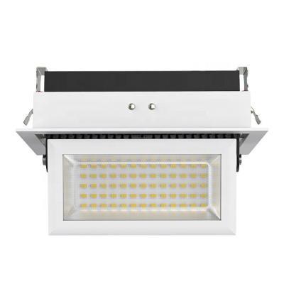 China 20w industrial powerful indoor adjustable dimmable rectangular 28w 38w 48w led downlight for sale