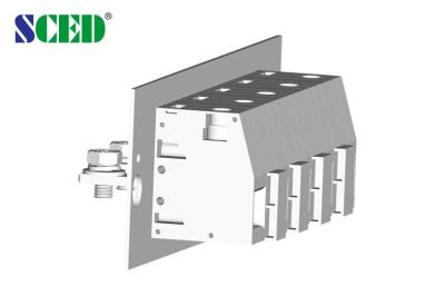 China Copper Through Panel Terminal Blocks PA66 UL94 V0 Steel Tin Plated for sale