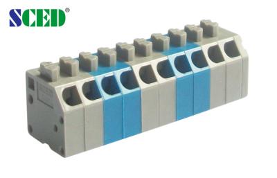 China Durable High Voltage Screwless Spring Clamp Terminal Block 300v 10A for sale