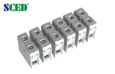 China Pitch 14.5mm Terminal Connector Block 2-16 Poles 600V 65A PA66 for sale