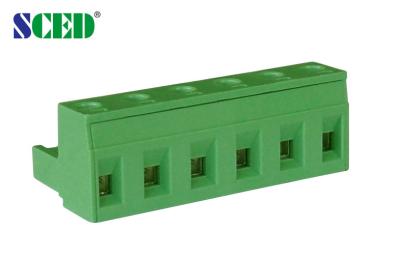 China Pitch 7.62mm Plug in Terminal Block Single Level 300V 18A 2P - 16P for sale