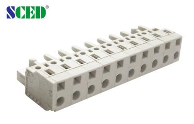 China 2 - 16 Pole Female Plug In Terminal Connector Block 7.5mm Pitch 300V 15A for sale