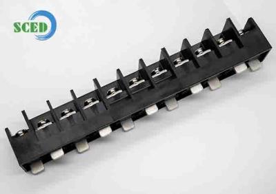 China Afstand 20,20 mm 600V 100A TB Serie 11P PBT M6 Barrier Terminal Blocks Single Row Te koop