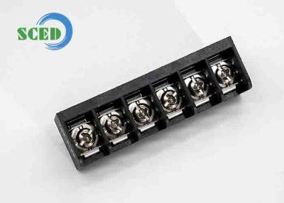 China 300V 30A 2-18P Pitch 12.70mm Power Terminal Block PBT Barrier Terminal Block for High Voltage Applications for sale