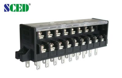 China Pitch 7.62mm Barrier PCB Screw Terminal Block Connectors High Voltage for sale