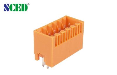 China Pluggable Terminal Block Header Male Sockets Pitch 3.50mm 150V 8A 2*2P - 24*2P Plug-in Terminal Block for sale