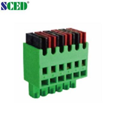 China Screwless Plug in Terminal Block / 3.81mm Phoenix terminal blocks for sale