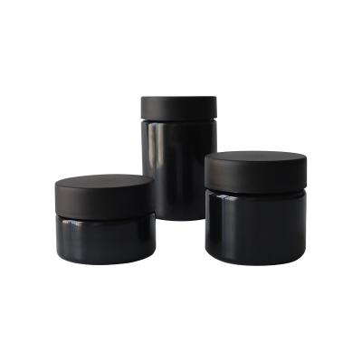 China Kush Pack Childproof Lid Black-Plastikunkraut-Glas-Geruch-Beweis luftdichtes HAUSTIER Glas zu verkaufen