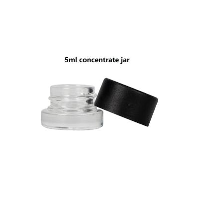 China Child-Resistant Clear 5ml Dab Containers Wholesale CR Concentrate Jars Te koop